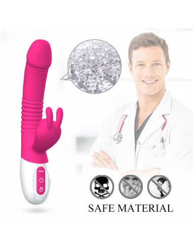 Wibrator- Silicone Vibrator USB 7 Powerful Licking and Thrusting Modes
