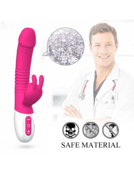 Wibrator- Silicone Vibrator USB 7 Powerful Licking and Thrusting Modes