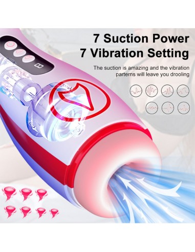 Masturbator - Vibrating  Masturbation Cup , 7 Suction Power, 7 Vibration Setting