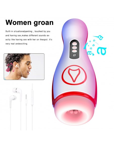 Masturbator - Vibrating  Masturbation Cup , 7 Suction Power, 7 Vibration Setting