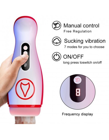 Masturbator - Vibrating  Masturbation Cup , 7 Suction Power, 7 Vibration Setting