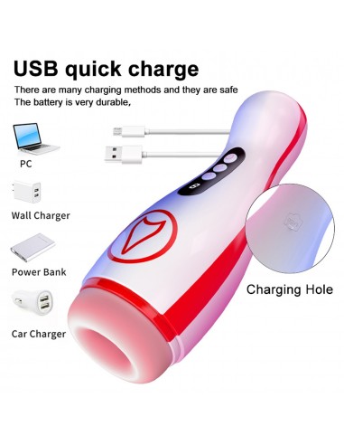 Masturbator - Vibrating  Masturbation Cup , 7 Suction Power, 7 Vibration Setting