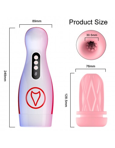 Masturbator - Vibrating  Masturbation Cup , 7 Suction Power, 7 Vibration Setting