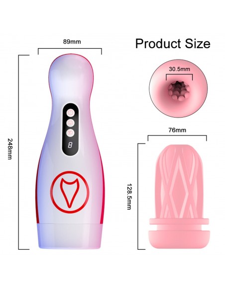 Masturbator - Vibrating  Masturbation Cup , 7 Suction Power, 7 Vibration Setting