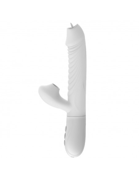 Wibrator-Silicone Vibrator USB 7 Function, White