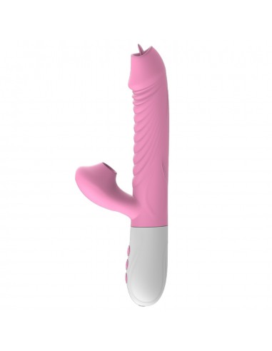 Wibrator-Silicone Vibrator USB 7 Function, Pink