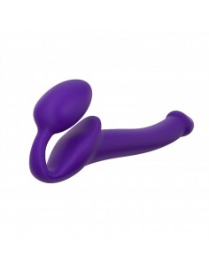 SEMI-REALISTIC BENDABLE STRAP-ON PURPLE - S