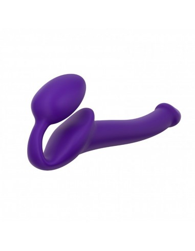 SEMI-REALISTIC BENDABLE STRAP-ON PURPLE - S