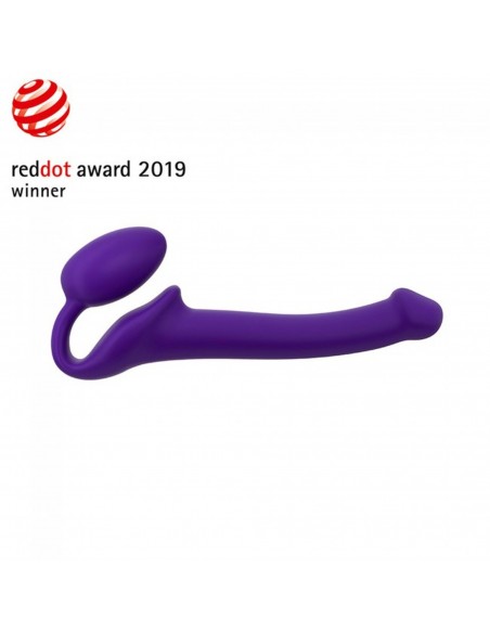 SEMI-REALISTIC BENDABLE STRAP-ON PURPLE - S