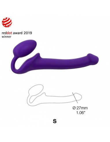 SEMI-REALISTIC BENDABLE STRAP-ON PURPLE - S