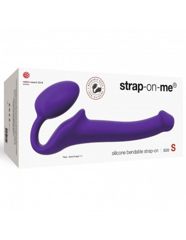 SEMI-REALISTIC BENDABLE STRAP-ON PURPLE - S