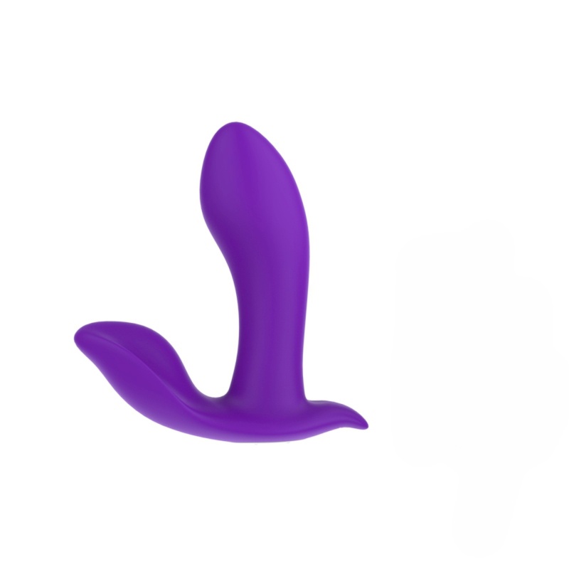 Wibrator do majtek Vee Purple - podwójna stymulacja punktu G i łechtaczki, silikon medyczny, 9,79 × 11,45 × 3,4 cm - 3