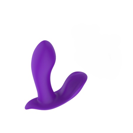 Wibrator do majtek Vee Purple - podwójna stymulacja punktu G i łechtaczki, silikon medyczny, 9,79 × 11,45 × 3,4 cm - 5
