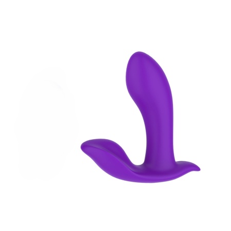 Wibrator do majtek Vee Purple - podwójna stymulacja punktu G i łechtaczki, silikon medyczny, 9,79 × 11,45 × 3,4 cm - 8