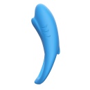 Pierścień erekcyjny Shark Light Blue z bezprzewodowym pilotem, 9 trybów wibracji, średnica wewnętrzna 3 cm - 2
