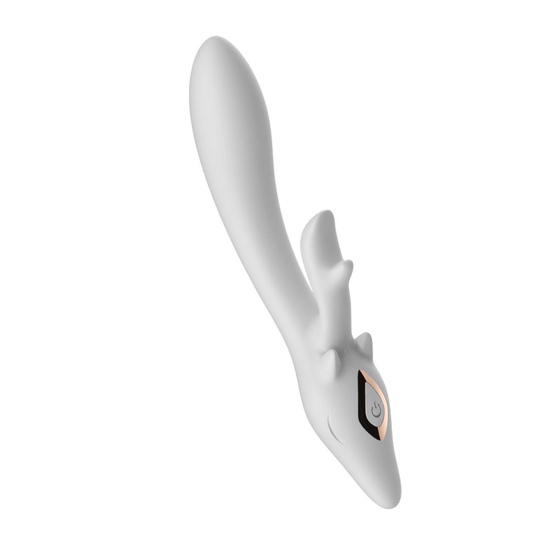 Wibrator  Vibrator Silikonowy 2*8 Funkcji Wibracji White - 1