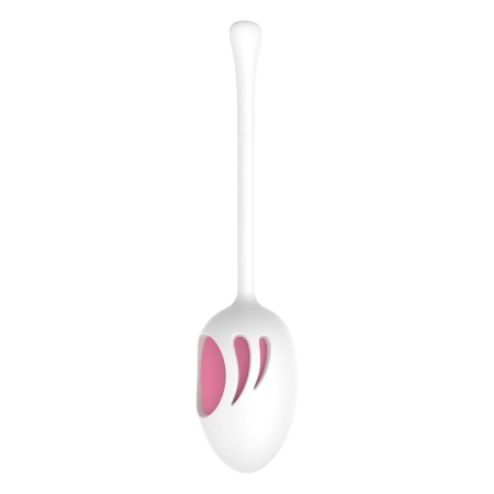 Kegel Ball Pink-purple - zestaw kulek z matowego silikonu medycznego, profil elipsoidalny bez szwów - 4