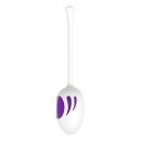 Kegel Ball Pink-purple - zestaw kulek z matowego silikonu medycznego, profil elipsoidalny bez szwów - 7