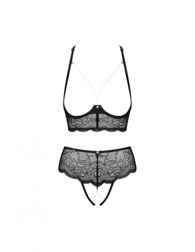 Bielizna-Pearlove komplet 2-częściowy czarny  XS/S