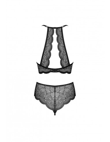 Bielizna-Pearlove komplet 2-częściowy czarny  XS/S