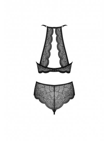 Bielizna-Pearlove komplet 2-częściowy czarny  XS/S