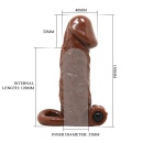 Nakładka Brave Man z wibracjami 21 cm - 5