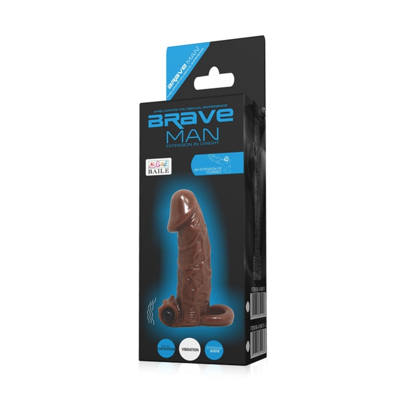 Nakładka Brave Man z wibracjami 21 cm - 8