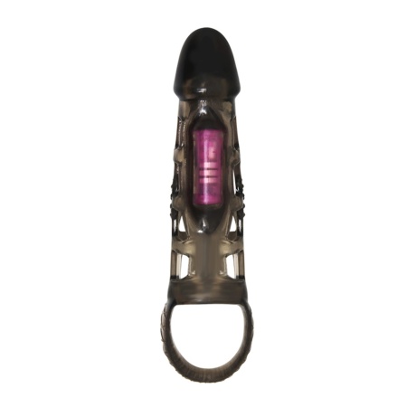 Nakładka na penisa Harrison z wibracjami, długość 20 cm - 2