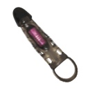 Nakładka na penisa Harrison z wibracjami, długość 20 cm - 3