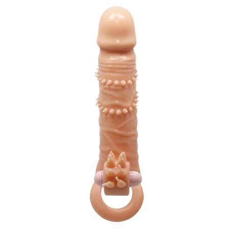 Nakładka na penisa Connor wibrująca 17 cm - 2