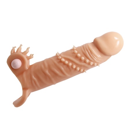 Nakładka na penisa Connor wibrująca 17 cm - 3