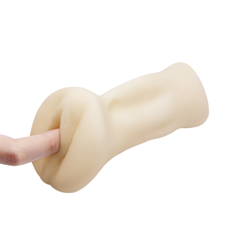 Masturbator-Realistic Pussy z fakturowanym kanałem TPR, 14,5 cm - 3