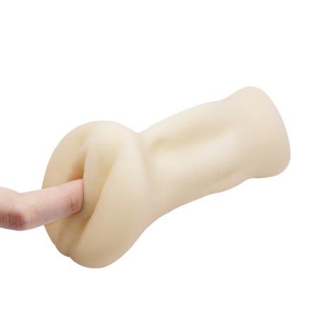 Masturbator-Realistic Pussy z fakturowanym kanałem TPR, 14,5 cm - 3