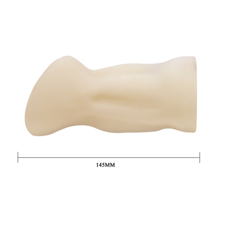 Masturbator-Realistic Pussy z fakturowanym kanałem TPR, 14,5 cm - 6