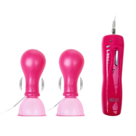 Wibrujące pompki do sutków Pump - 7 funkcji, 18 cm - 1