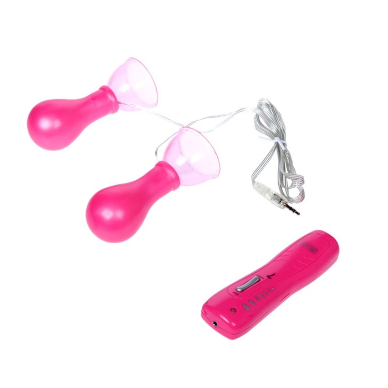 Wibrujące pompki do sutków Pump - 7 funkcji, 18 cm - 2