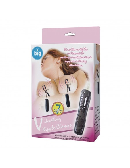 BAILE- Nipple Clamps, 7 vibration functions 