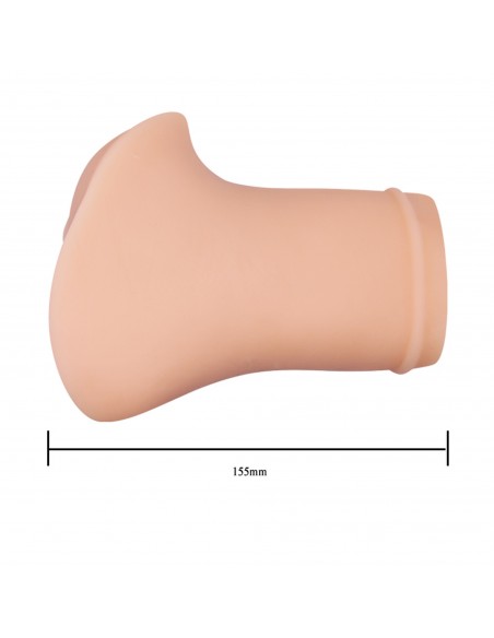 CRAZY BULL- VIOLET REALISTIC VAGINA, Vibration 