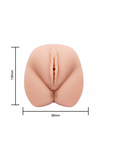 CRAZY BULL- VIOLET REALISTIC VAGINA, Vibration 