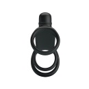 Wibracyjna nakładka na penisa Sling z 10 trybami i pierścieniem erekcji - długość 11,5 cm - 3