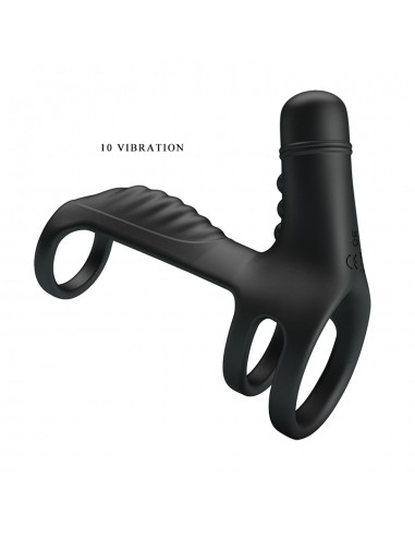 PRETTY LOVE- VIBRATINGPENIS SLING, 10 vibration functions 