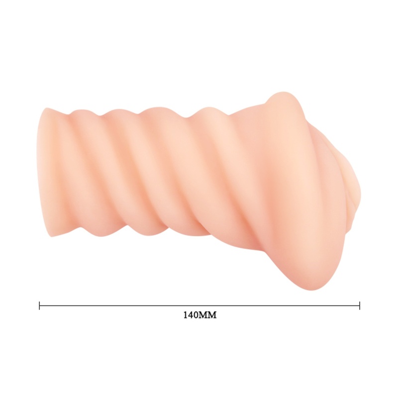 Masturbator ręczny Laura z realistyczną pochwą - 7,5 × 7,5 × 14 cm - 5