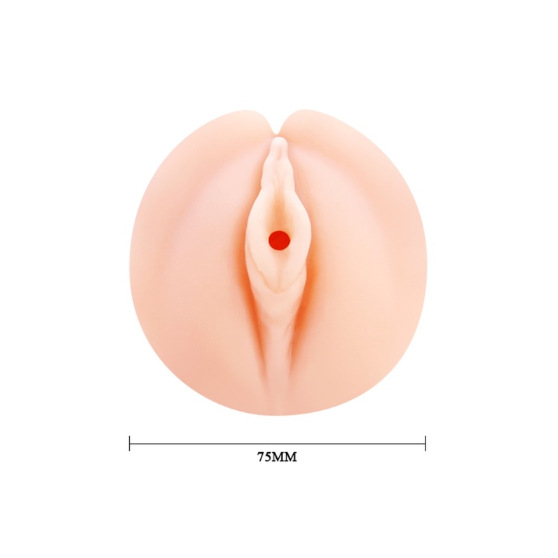 Masturbator ręczny Laura z realistyczną pochwą - 7,5 × 7,5 × 14 cm - 6