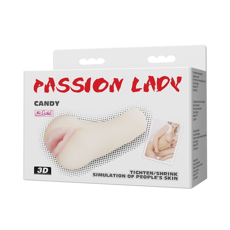 Masturbator CANDY PASSION LADY - manualny, z realistyczną pochwą i wewnętrznymi wypustkami - 7