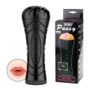 Męski masturbator Baby Pussy z wibracjami, kompaktowy (12 cm) - 1