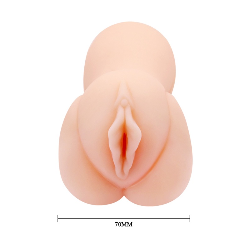 Masturbator Bella - manualny, z realistyczną pochwą, 7x7,5x15 cm - 7