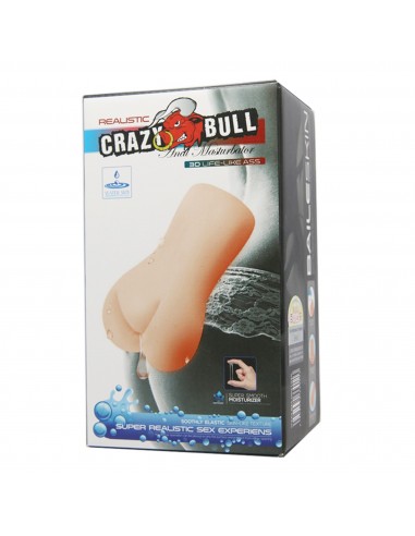 CRAZY BULL- REALISTIC 3D LIFE-LIKE ASS, Water lubricant 