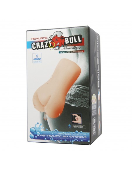 CRAZY BULL- REALISTIC 3D LIFE-LIKE ASS, Water lubricant 