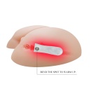 Masturbator Vibration Heating Ass BM-009023 - podgrzewanie, wibracje, TPR, 25 × 15 cm - 5