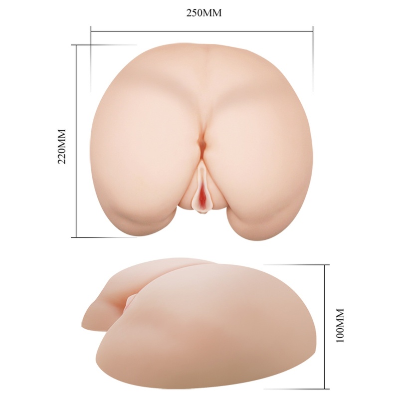 Masturbator Vibration Heating Ass BM-009023 - podgrzewanie, wibracje, TPR, 25 × 15 cm - 7